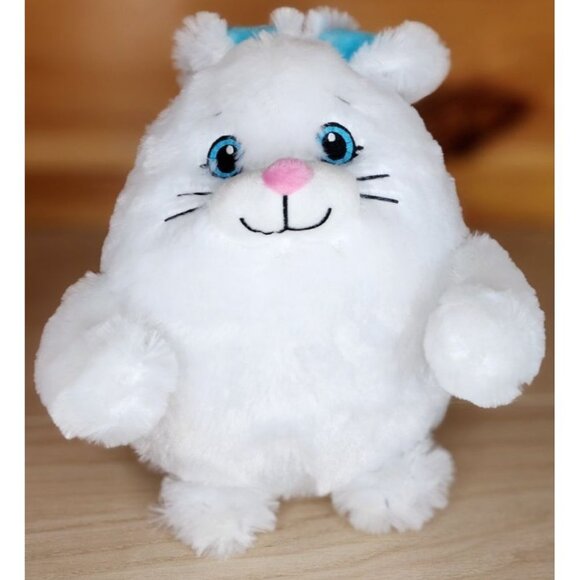 Braham Progressive Plush Bunny Rabbit White With Blue Ears Soft 10" - Picture 13 of 15